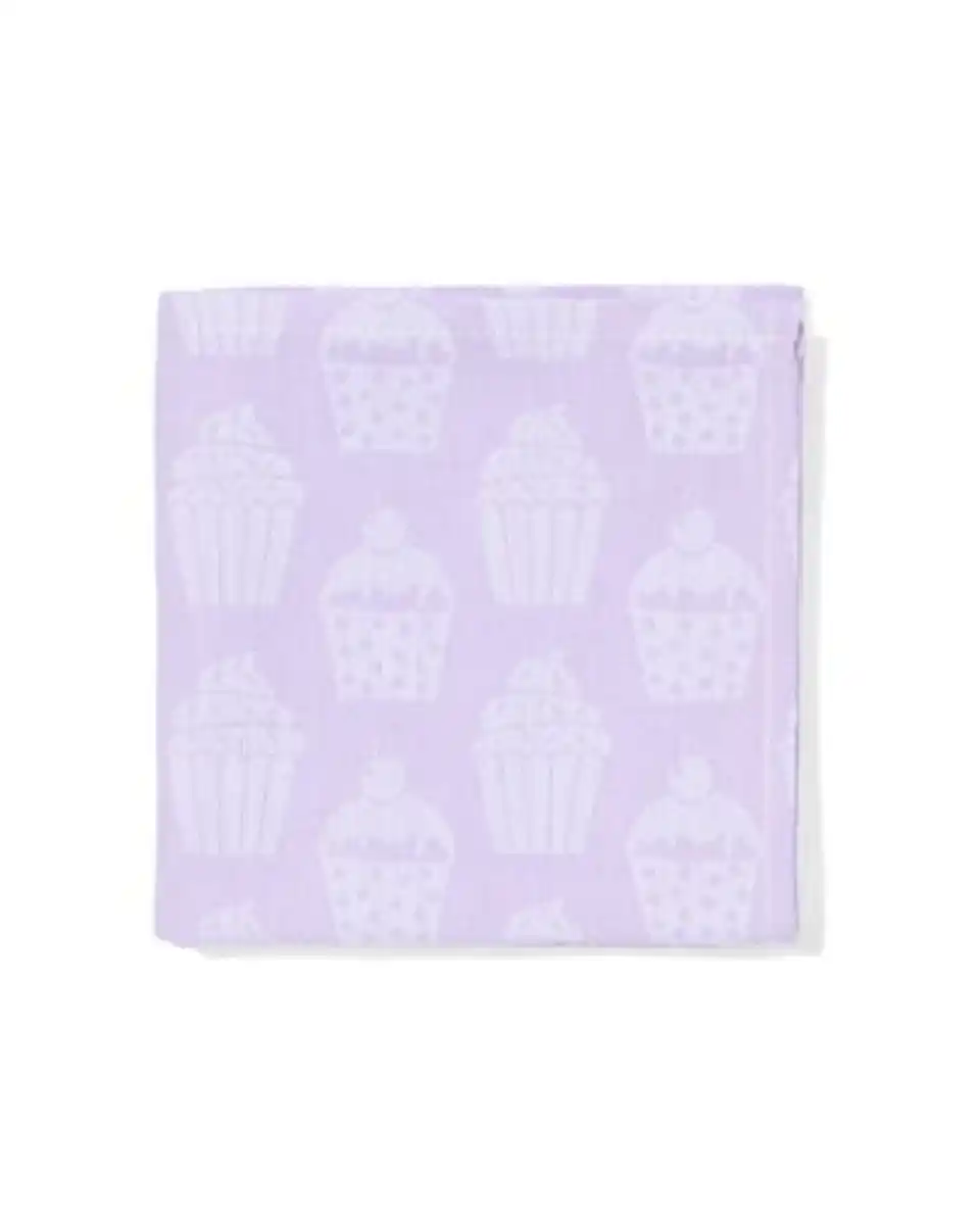 Bild 1 von Geschirrtuch, 65 x 65 cm, Baumwolle, violett mit Cupcakes