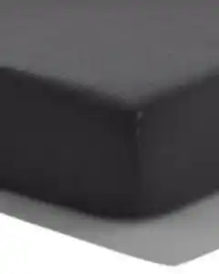 Topper-Spannbetttuch weiche Baumwolle 160x200 dunkelgrau