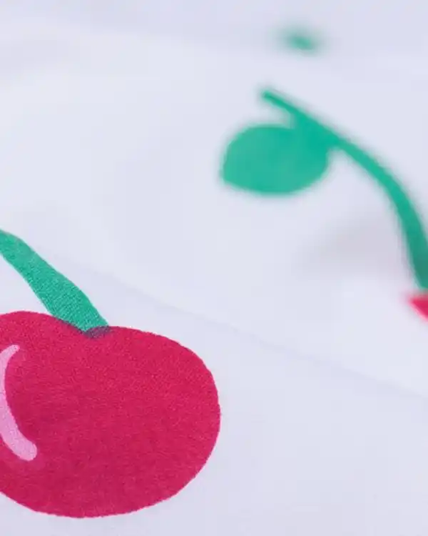 Bild 3 von Kinder-Bettwäsche, Soft Cotton, 120 x 150 cm, Kirschen, weiß