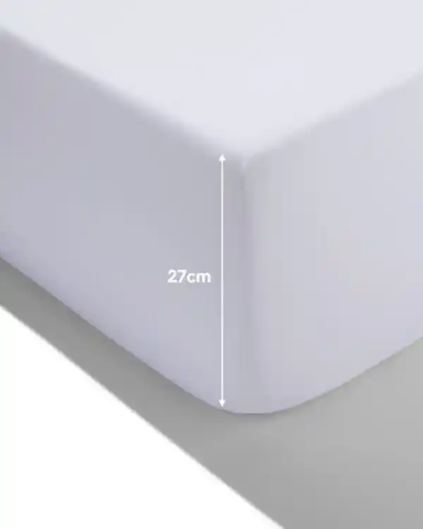 Bild 2 von Spannbettlaken, Perkal, 80 x 200 cm, weiß