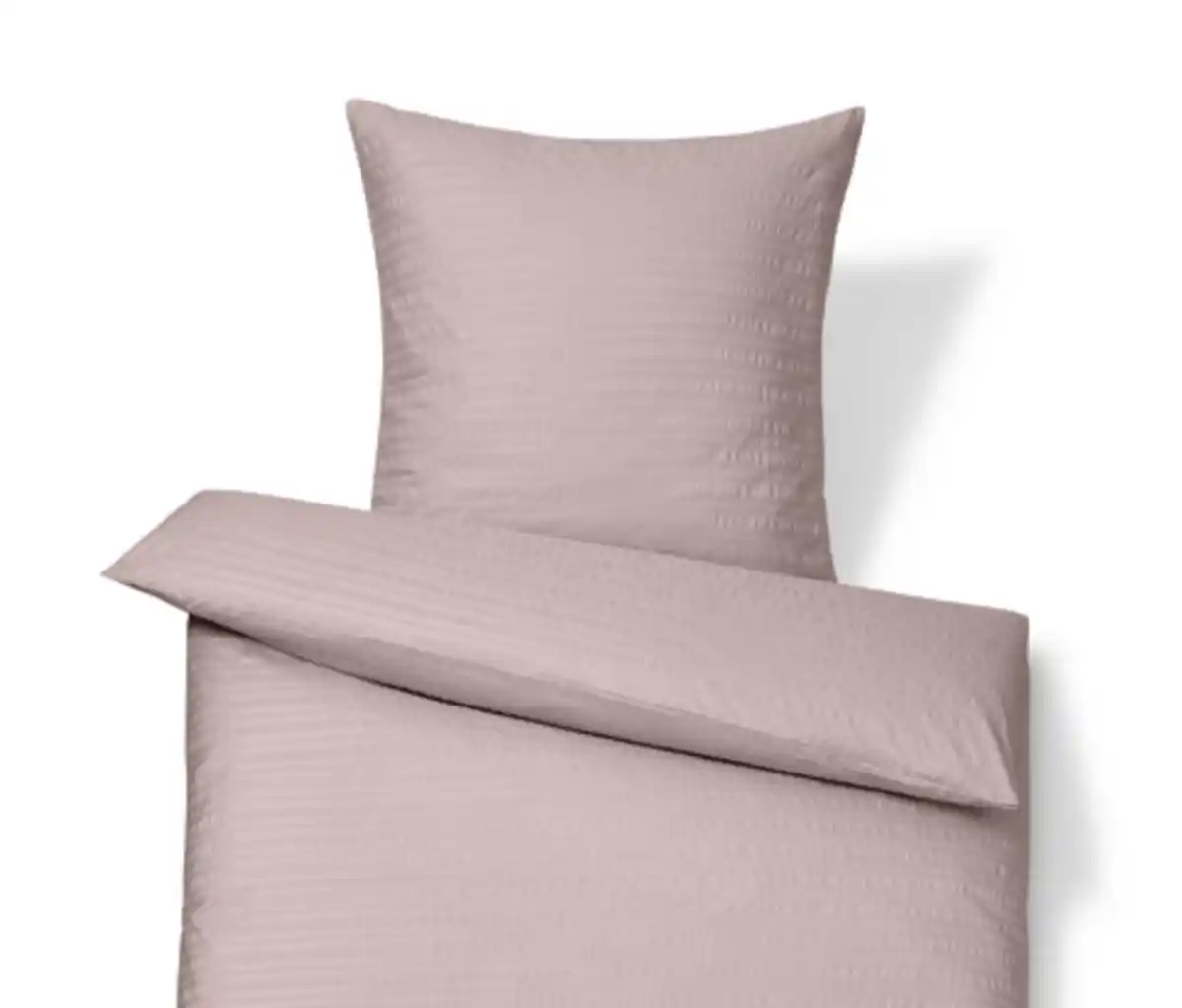 Bild 1 von Seersucker-Bettwäsche, Normalgröße, rosé