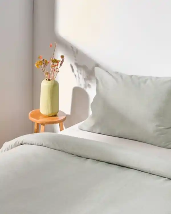 Bild 4 von Bettbezug Flanell 140x200/220 grau meliert