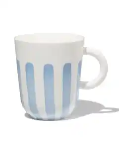 Becher, 490 ml, Kombigeschirr, New Bone China, weiß-blau