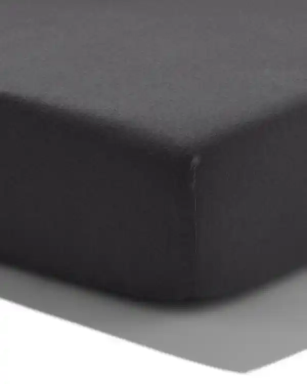 Bild 1 von Topper-Spannbetttuch weiche Baumwolle 90x220 dunkelgrau