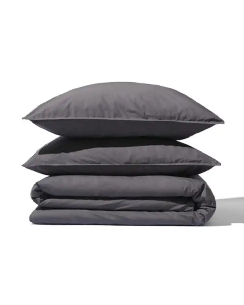 Bild 4 von Bettwäsche, Baumwollperkal, 200 x 200/220 cm, dunkelgrau
