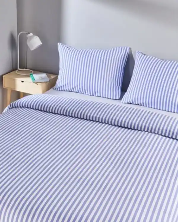 Bild 4 von Bettwäsche, Soft Cotton, 240 x 200/220 cm, Streifen, Lavendel