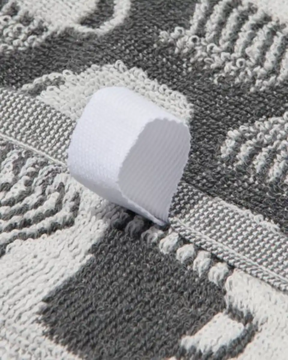 Bild 2 von Küchenhandtuch, 50 x 50 cm, Baumwolle, grau mit Kaffeebechern