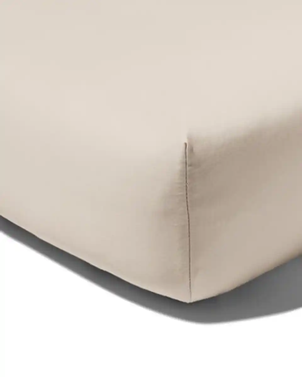 Bild 1 von Spannbetttuch Satin 180x200 sandfarben