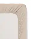 Bild 3 von Spannbetttuch Satin 180x200 sandfarben