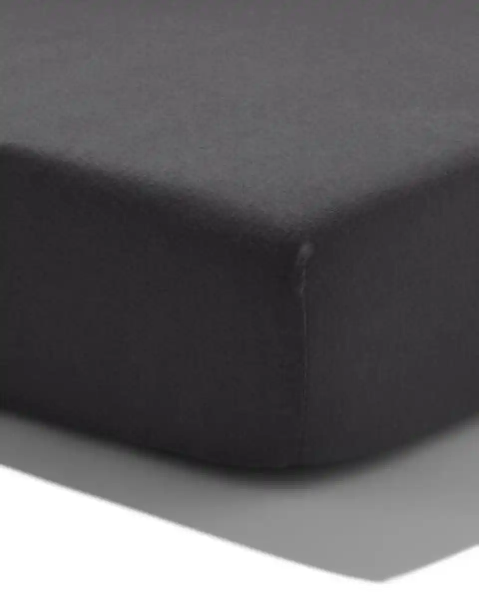 Bild 1 von Topper-Spannbetttuch weiche Baumwolle 90x200 dunkelgrau