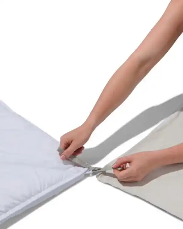 Bild 2 von Bettbezug Flanell 140x200/220 grau meliert