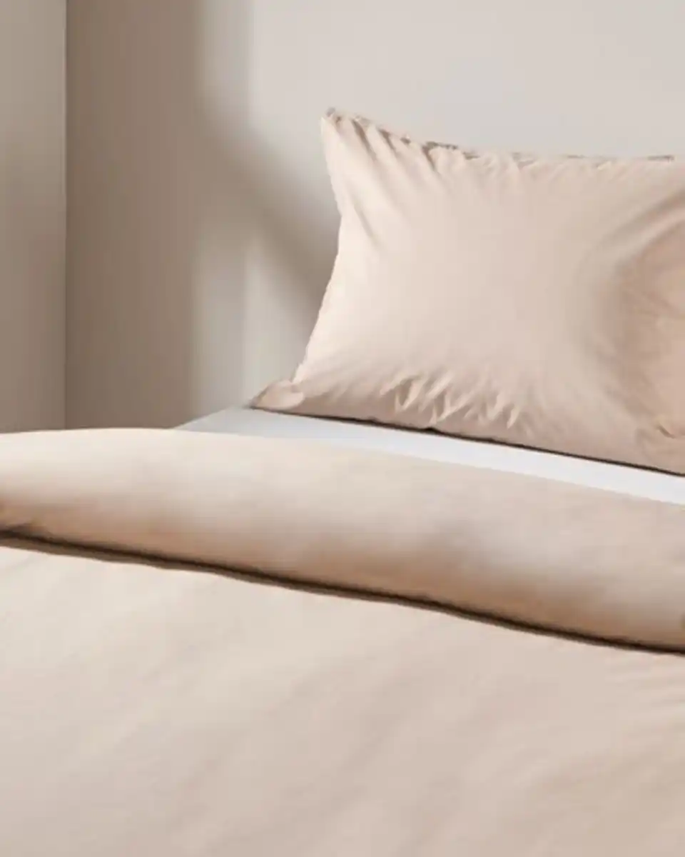 Bild 4 von Bettwäsche, Perkal, 240 x 200/220 cm, sandfarben
