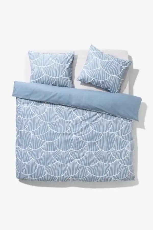 Bild 1 von Bettwäsche, Soft Cotton, 240 x 200/220 cm, Pilze, blau