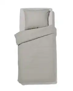 Bettbezug Flanell 140x200/220 grau meliert