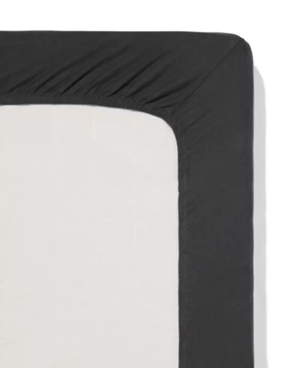 Bild 4 von Topper-Spannbetttuch weiche Baumwolle 90x200 dunkelgrau