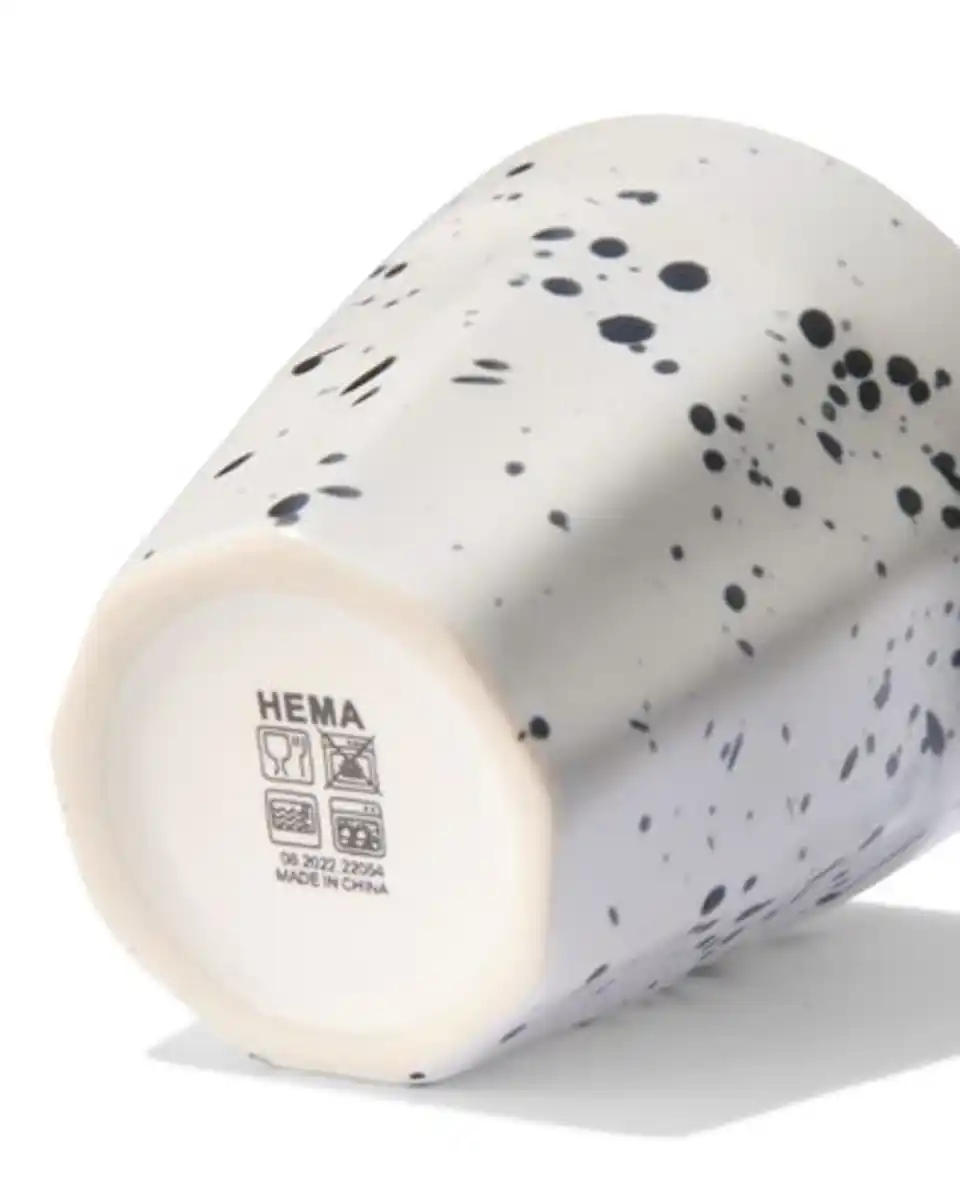 Bild 3 von Tasse Mirabeau, 90 ml, mattweiß mit Sprenkeln