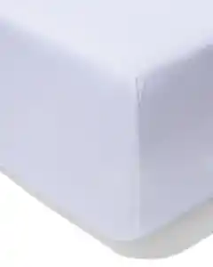 Boxspring-Spannbetttuch Molton Stretch 90x200 weiß