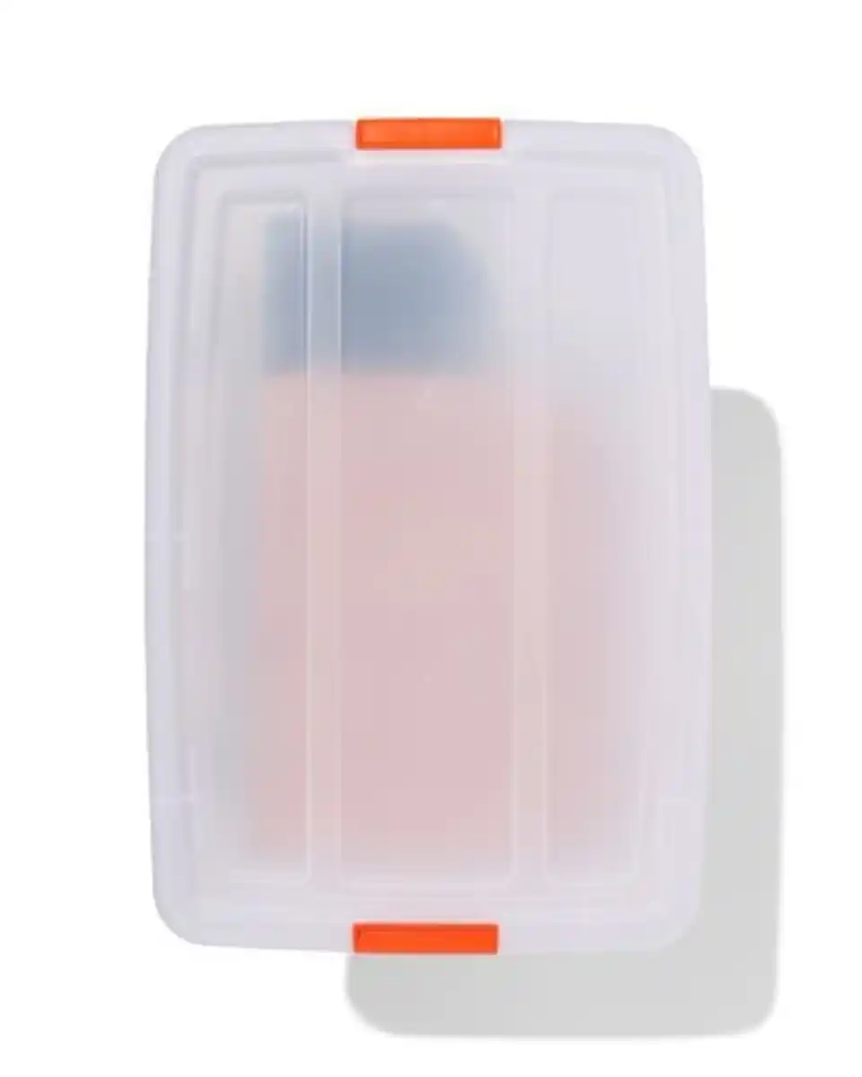 Bild 2 von Ordnungsbox Tokyo, mit Deckel, 60 Liter, transparent, 58 x 39.5 x 36.5 cm