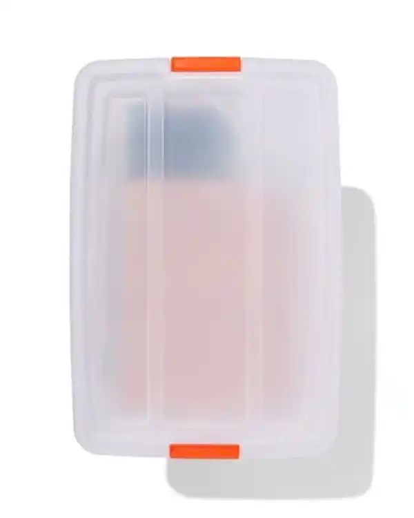 Bild 2 von Ordnungsbox Tokyo, mit Deckel, 60 Liter, transparent, 58 x 39.5 x 36.5 cm
