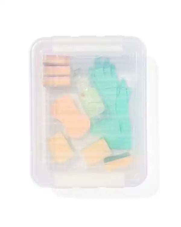 Bild 2 von Ordnungsbox Madrid, 14 Liter, transparent, 40 x 30 x 19 cm