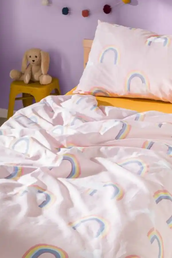 Bild 3 von Kinder-Bettwäsche, 120 x 150 cm, Soft Cotton, Regenbogen