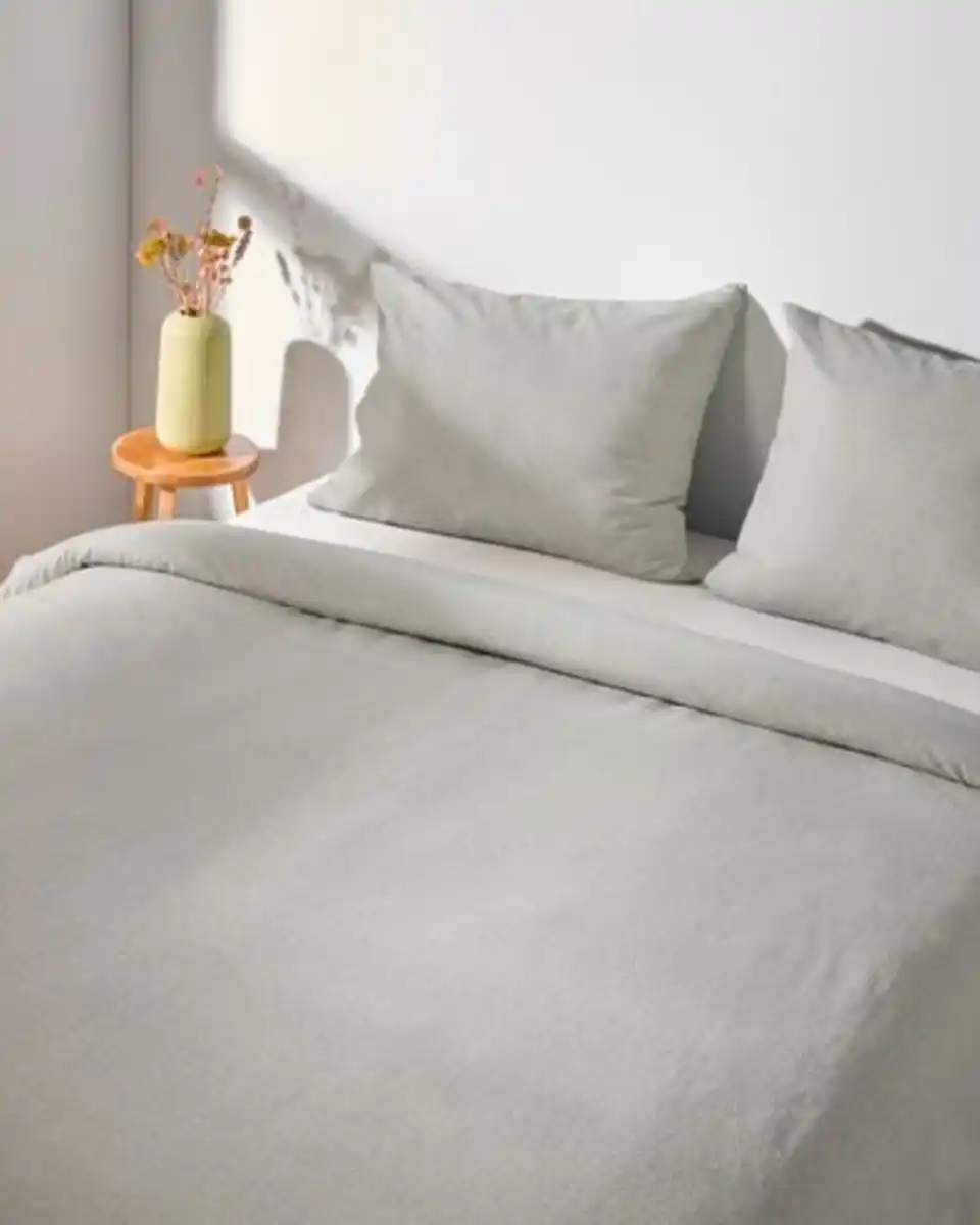 Bild 4 von Bettbezug Flanell 240x200/220 grau meliert