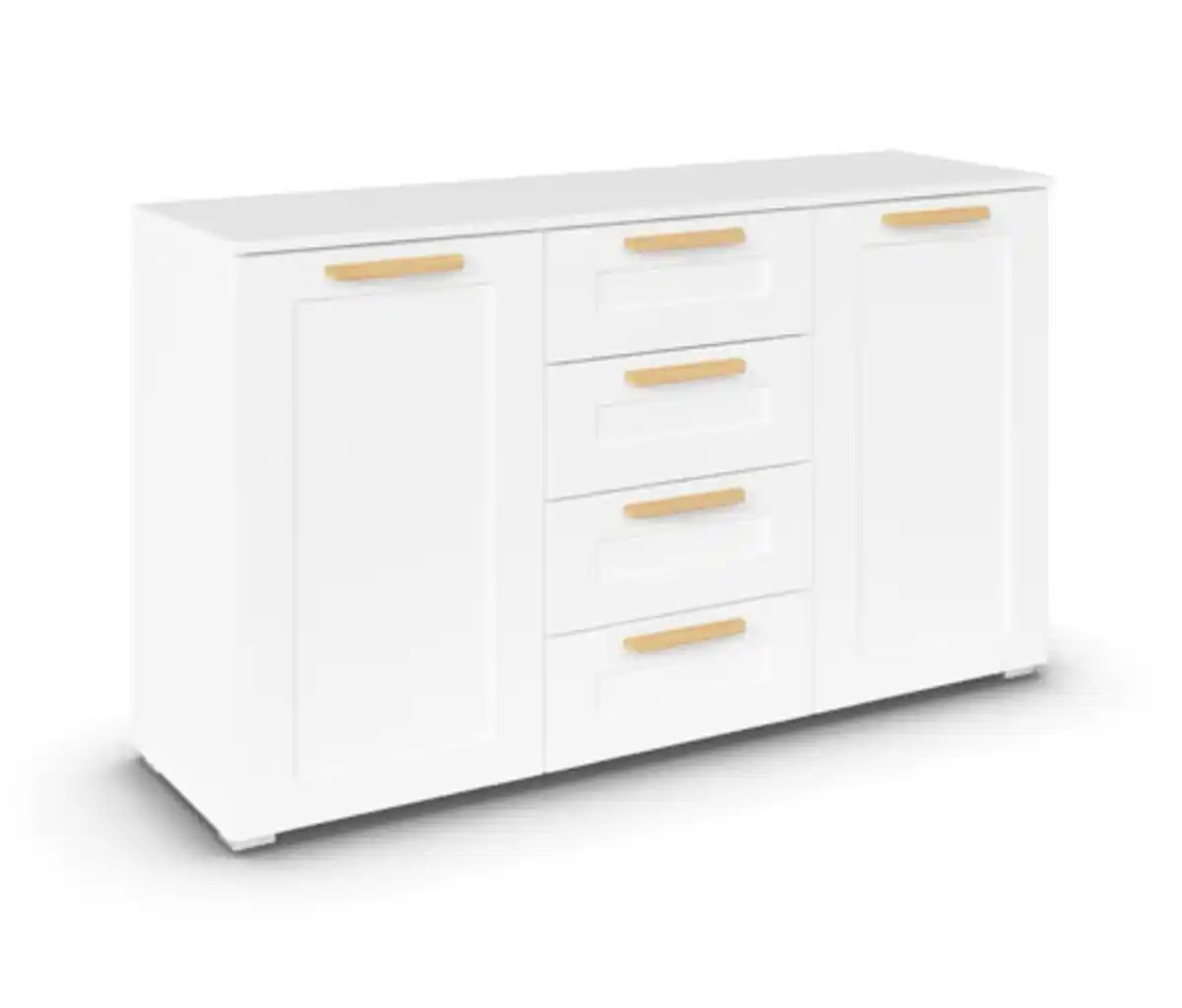 Bild 1 von rauch Kommode »Aditio«, 2-türig, 4 Schubladen, 140 x 81 cm, weiß-eichenfarben