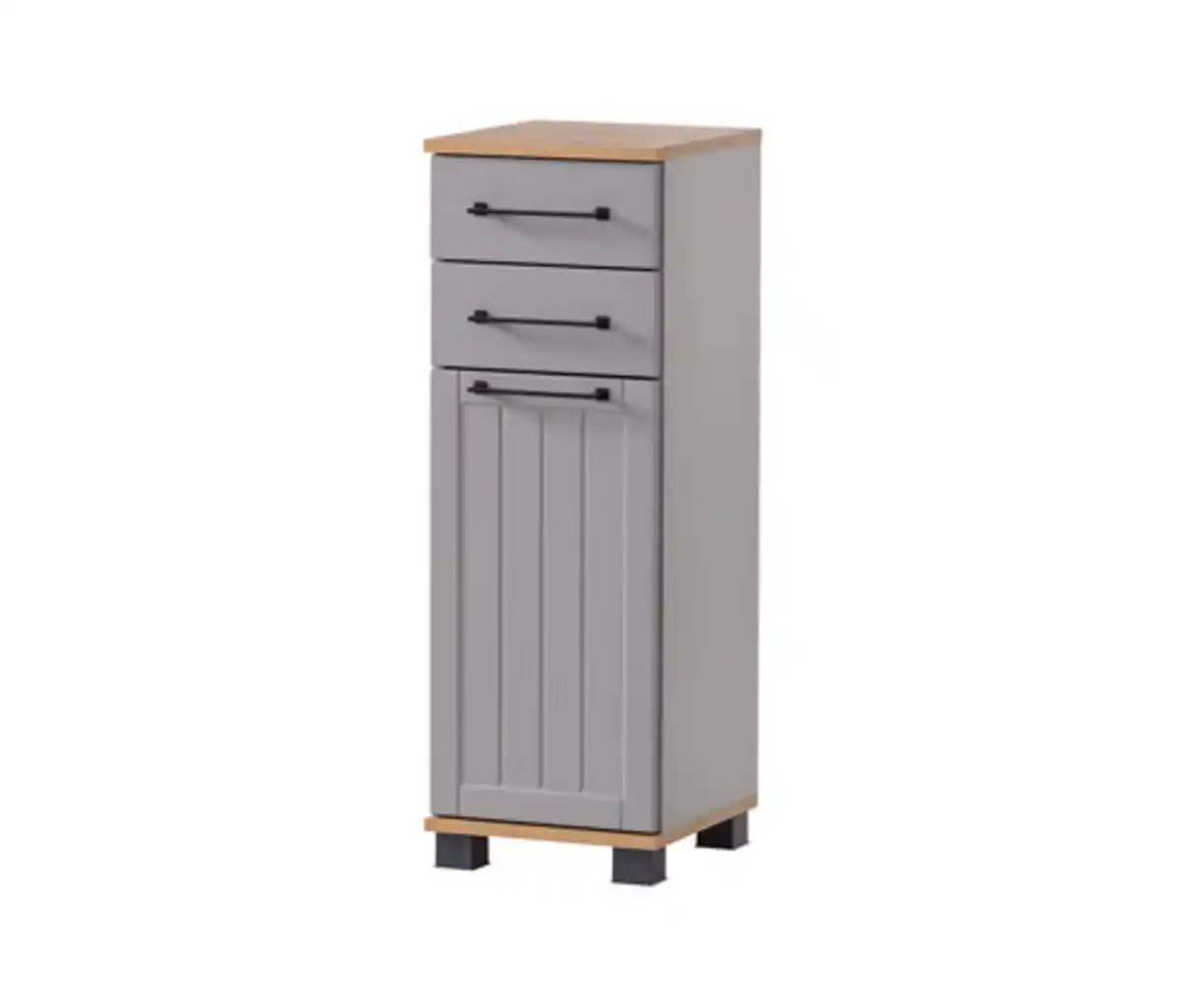 Bild 1 von Unterschrank »Jelda«, platingrau und Eiche-Dekor