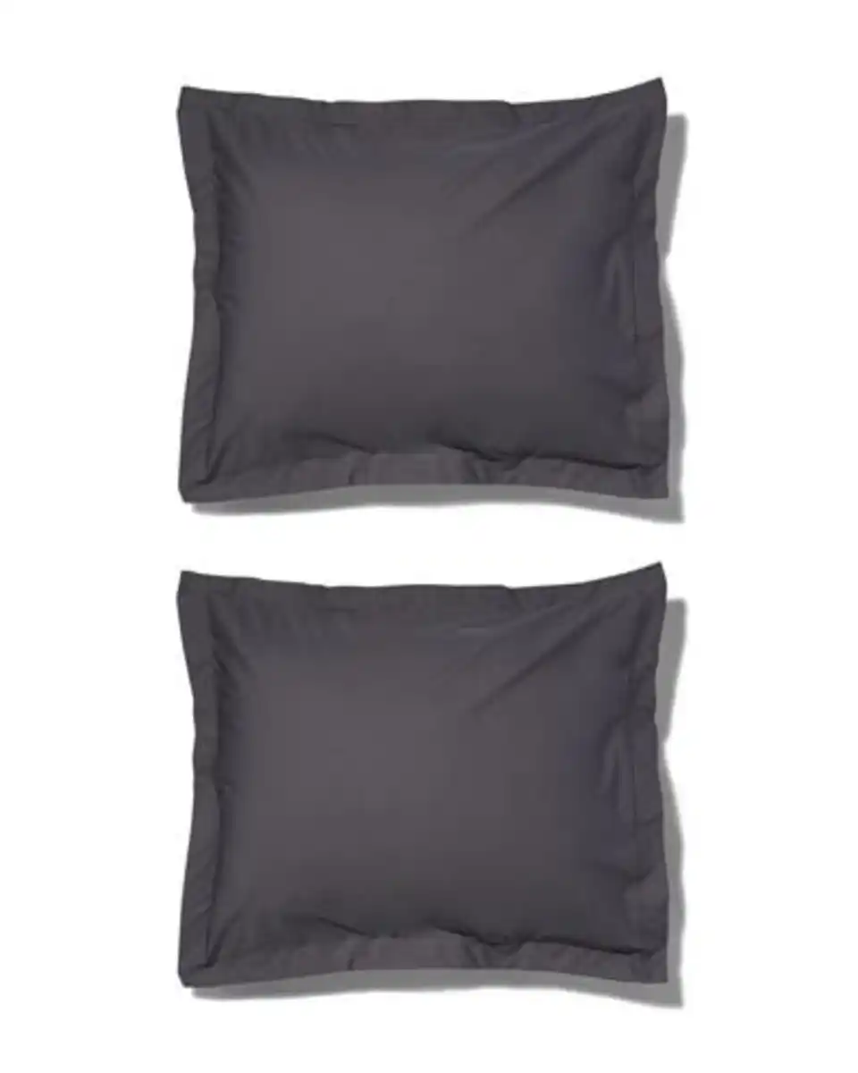 Bild 1 von Kopfkissenbezüge Perkal 60x70 dunkelgrau – 2 Stück