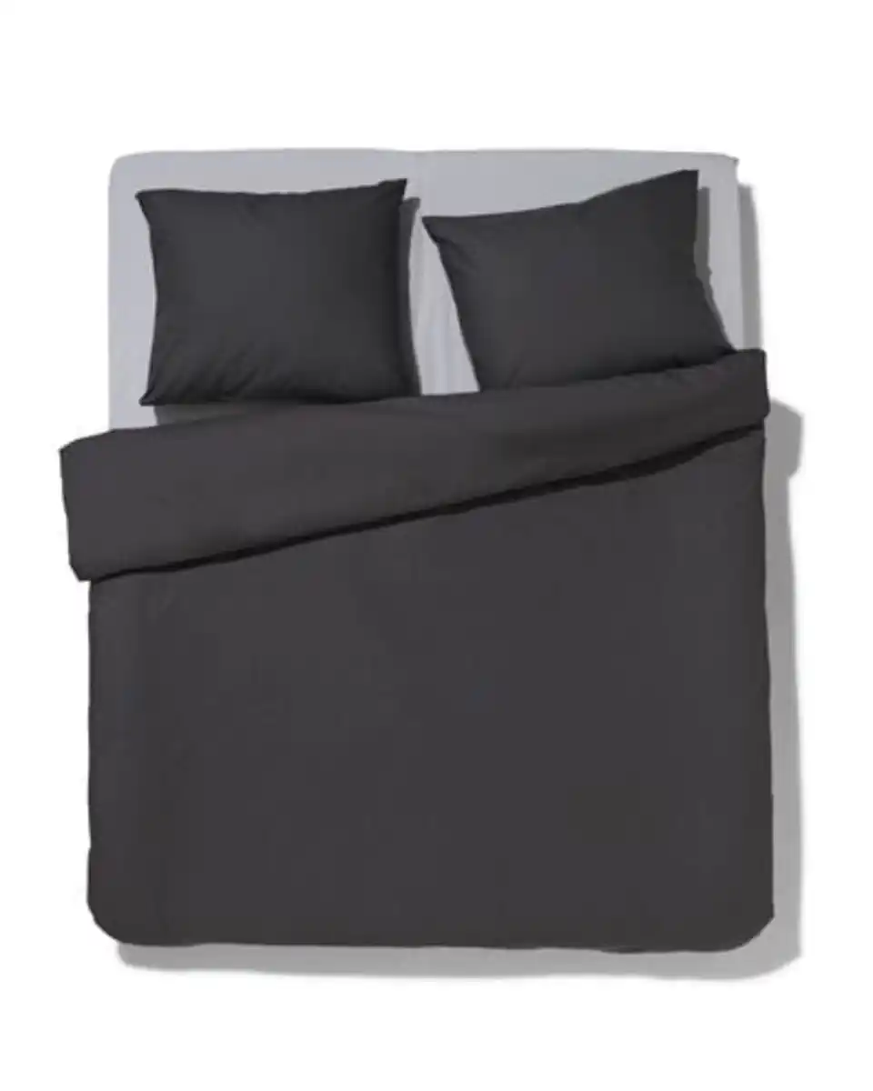 Bild 1 von Bettbezug weiche Baumwolle 200x200/220 dunkelgrau