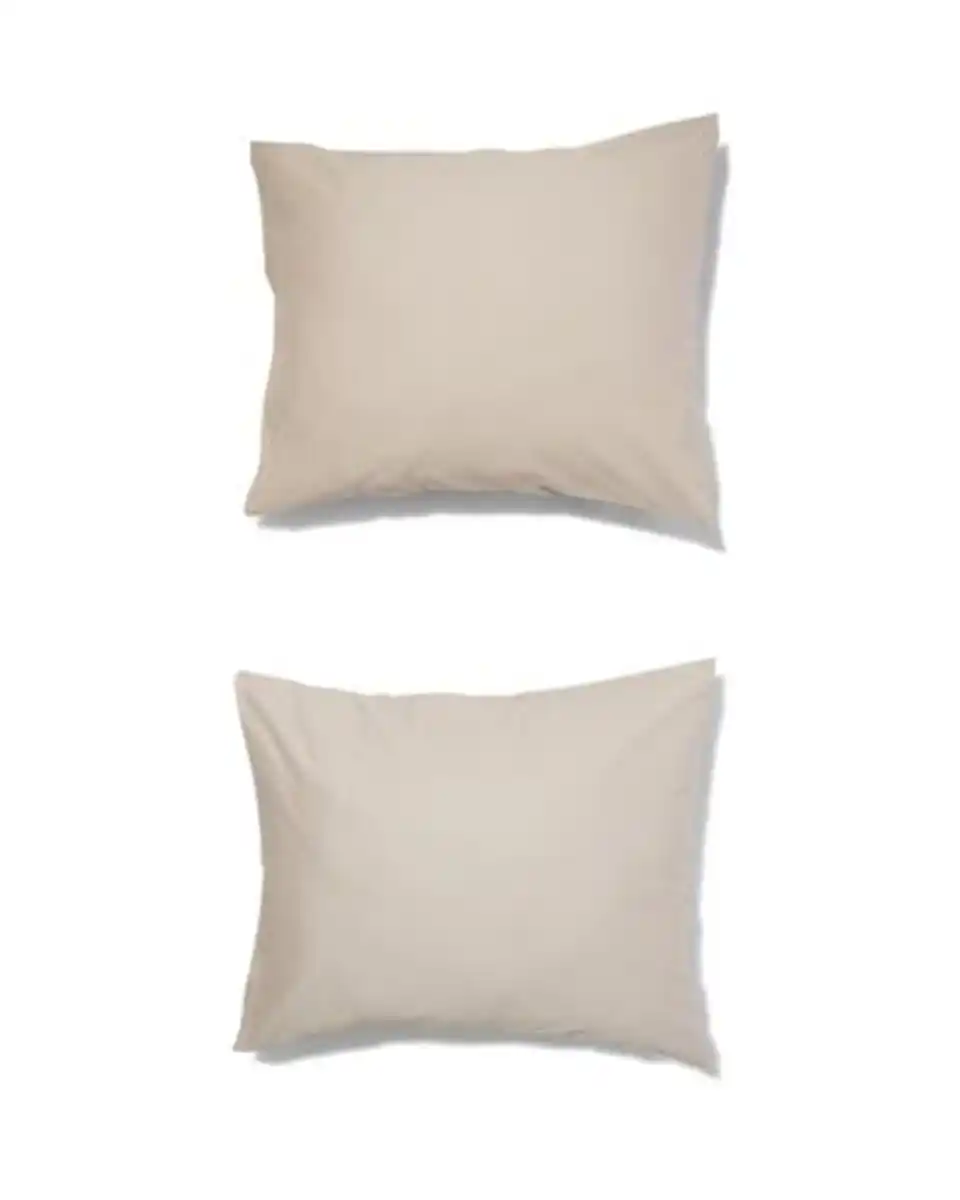 Bild 1 von 2er-Pack Kissenbezüge, Satin, 60 x 70 cm, sandfarben