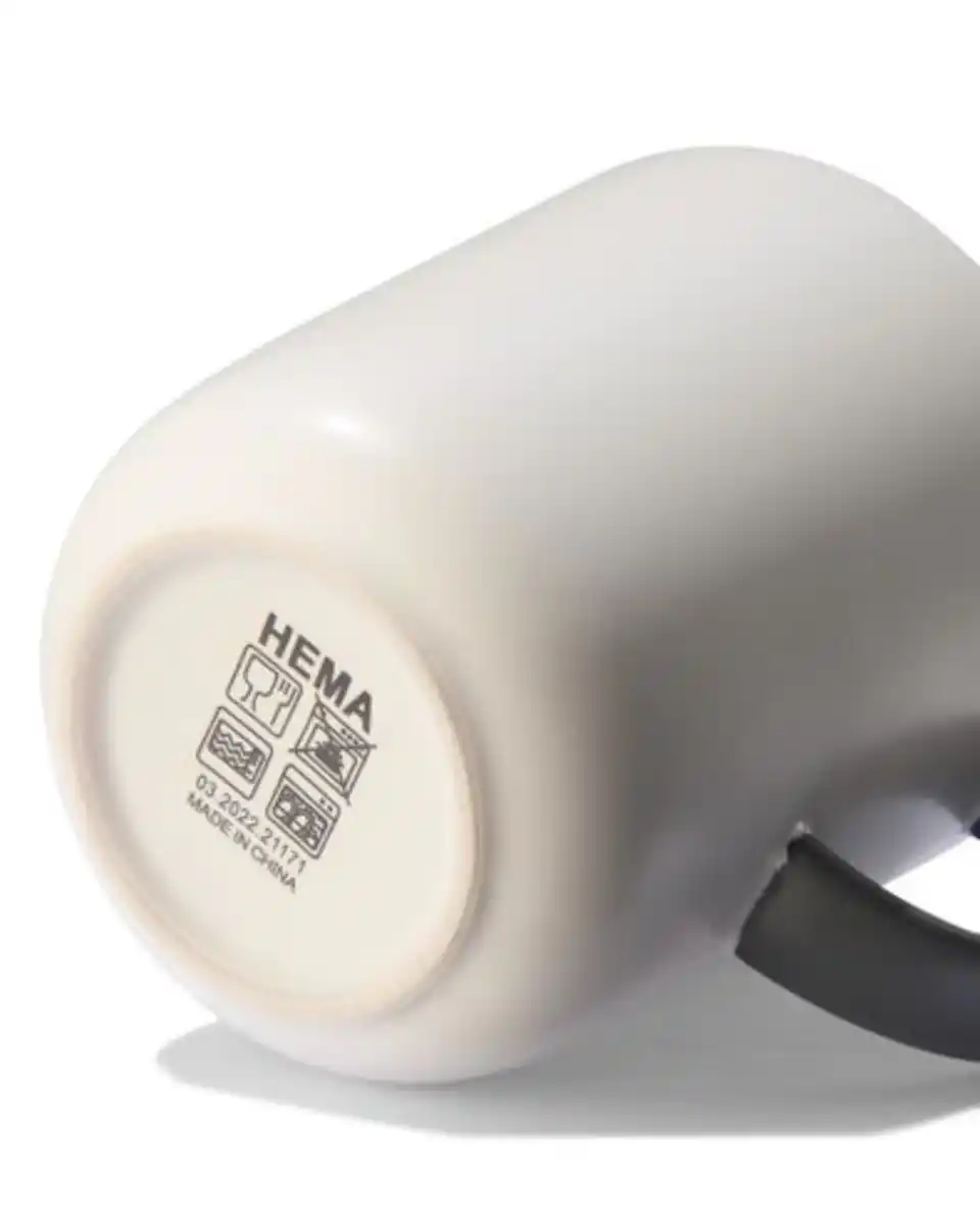 Bild 2 von Becher Chicago, 280 ml, mattweiß/schwarz