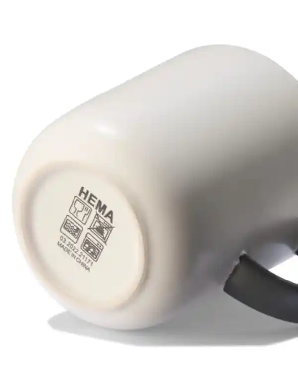 Bild 2 von Becher Chicago, 280 ml, mattweiß/schwarz