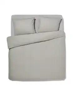 Bettbezug Flanell 200x200/220 grau meliert