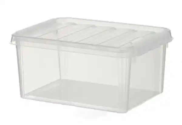 Bild 1 von Ordnungsbox Brüssel, 8 Liter, transparent, 34 x 25 x 16 cm