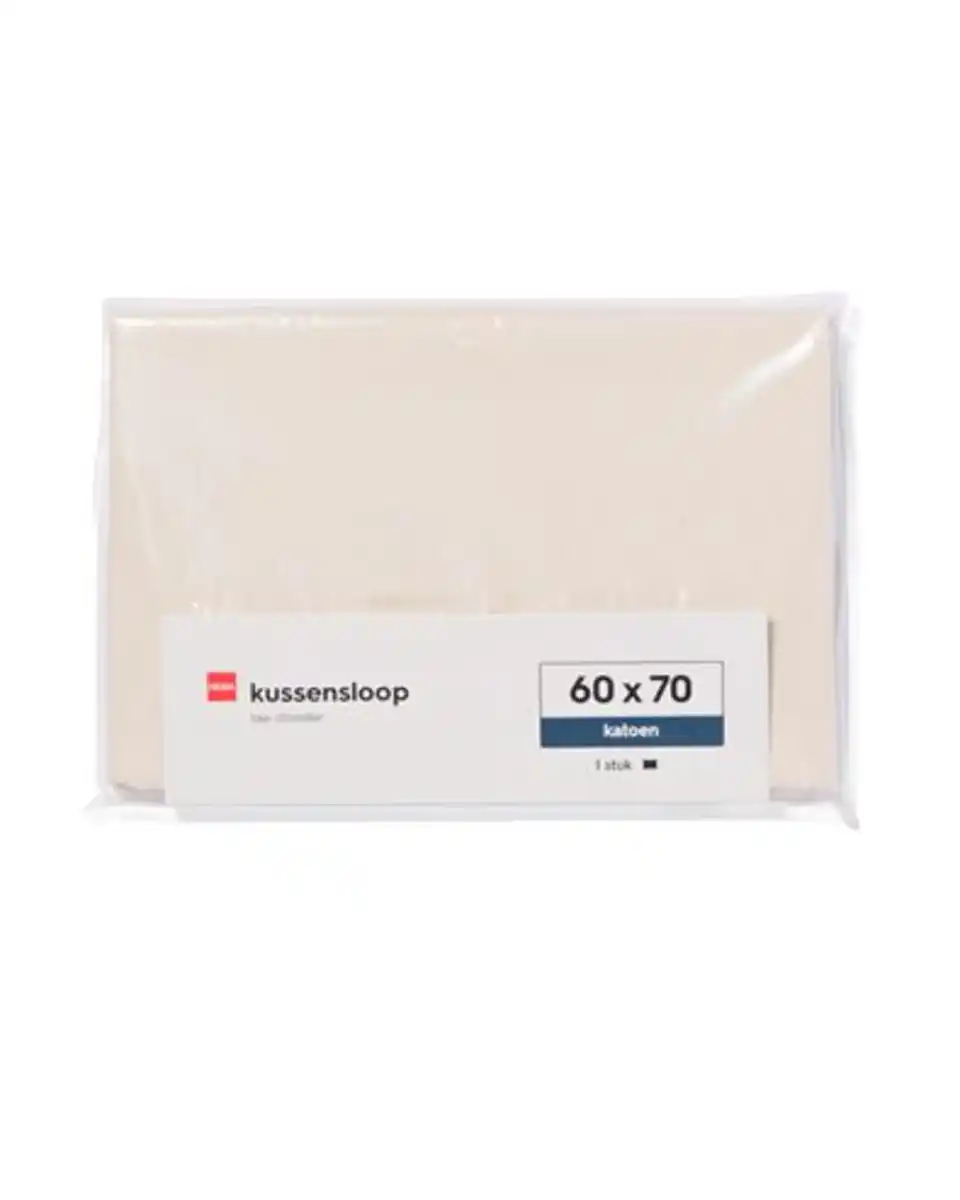 Bild 3 von Kopfkissenbezug weiche Baumwolle 60 x 70 grau-beige