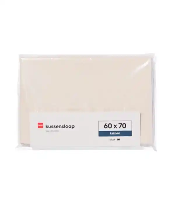 Bild 3 von Kopfkissenbezug weiche Baumwolle 60 x 70 grau-beige