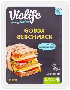 VIOLIFE Vegane Scheiben Gouda Art, 140-g-Packg.