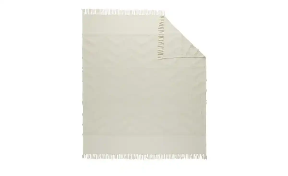 Bild 2 von como superior Tagesdecke  ZickZack ¦ beige ¦ 100% Baumwolle ¦ Maße (cm): B: 220 Heimtextilien > Kuscheldecken - Möbel Kraft