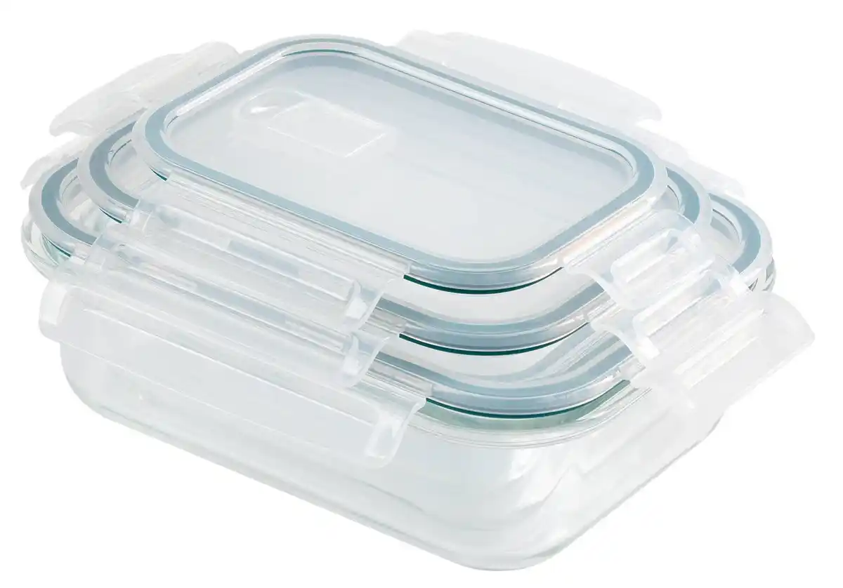 Bild 2 von GOURMETMAXX Glas-Frischhaltedosen-Set »Klick-it«, 3-teilig