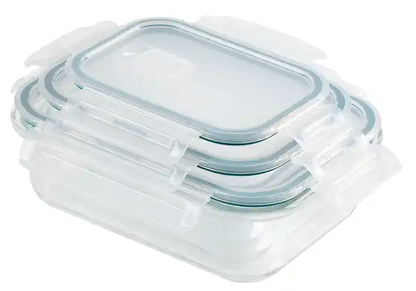 Bild 2 von GOURMETMAXX Glas-Frischhaltedosen-Set »Klick-it«, 3-teilig