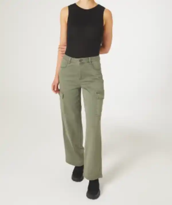 Bild 1 von Cargohose High-Waist, Khaki