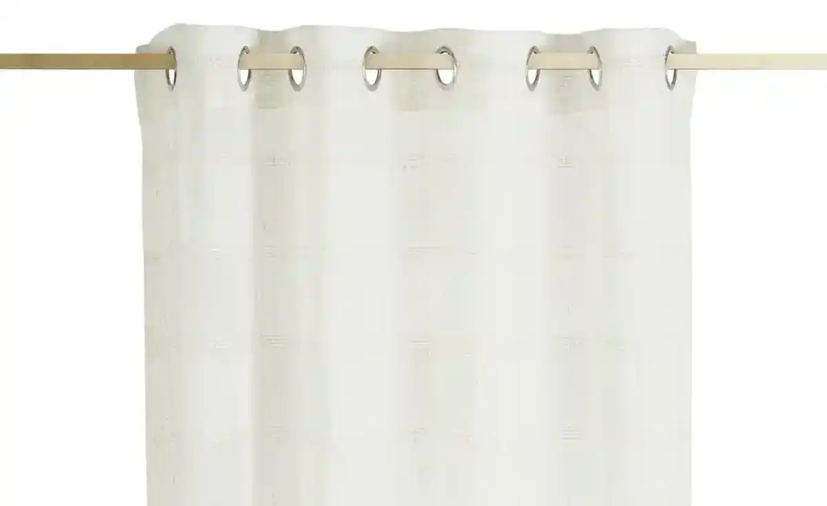 Bild 3 von como Ösenschal ¦ beige ¦ Synthetik ¦ Maße (cm): B: 135 Gardinen & Vorhänge > Gardinen > Ösenschals - Möbel Kraft