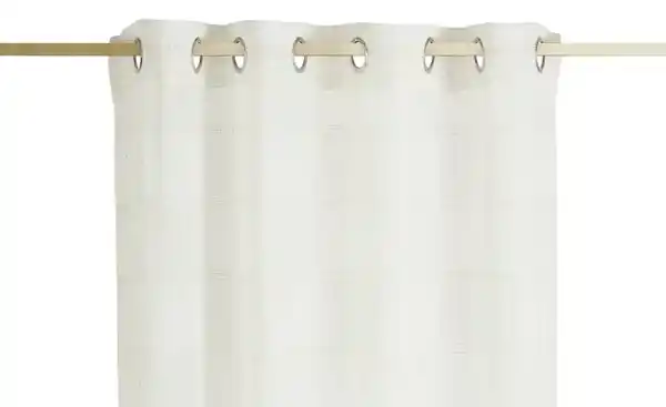 Bild 3 von como Ösenschal ¦ beige ¦ Synthetik ¦ Maße (cm): B: 135 Gardinen & Vorhänge > Gardinen > Ösenschals - Möbel Kraft