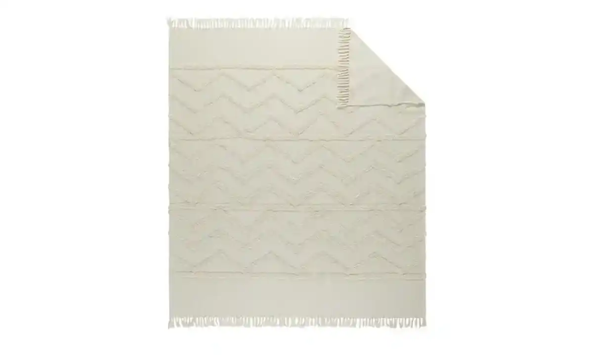 Bild 3 von como superior Tagesdecke  ZickZack ¦ beige ¦ 100% Baumwolle ¦ Maße (cm): B: 220 Heimtextilien > Kuscheldecken - Möbel Kraft