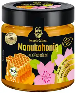 SERAPIS CULINAR Bio-Manuka-Honig, 250-g-Glas