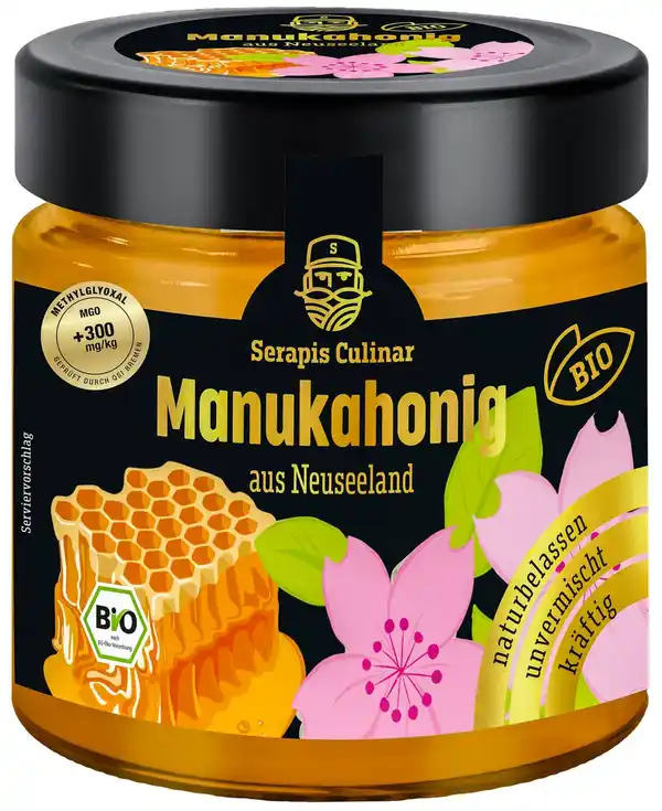 Bild 1 von SERAPIS CULINAR Bio-Manuka-Honig, 250-g-Glas