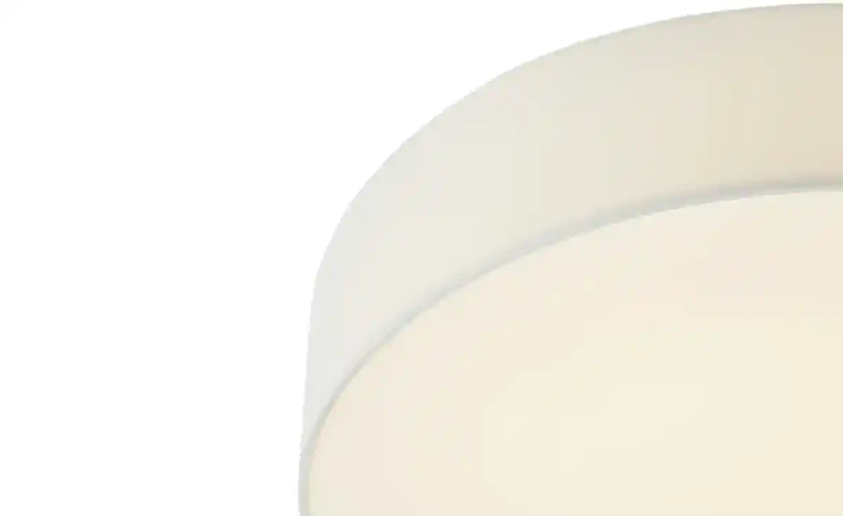 Bild 3 von KHG LED-Deckenleuchte, 1-flammig, Stoffschirm weiß ¦ weiß ¦ Maße (cm): H: 11  Ø: [45.0] Lampen & Leuchten > Innenleuchten > Deckenlampen - Möbel Kraft