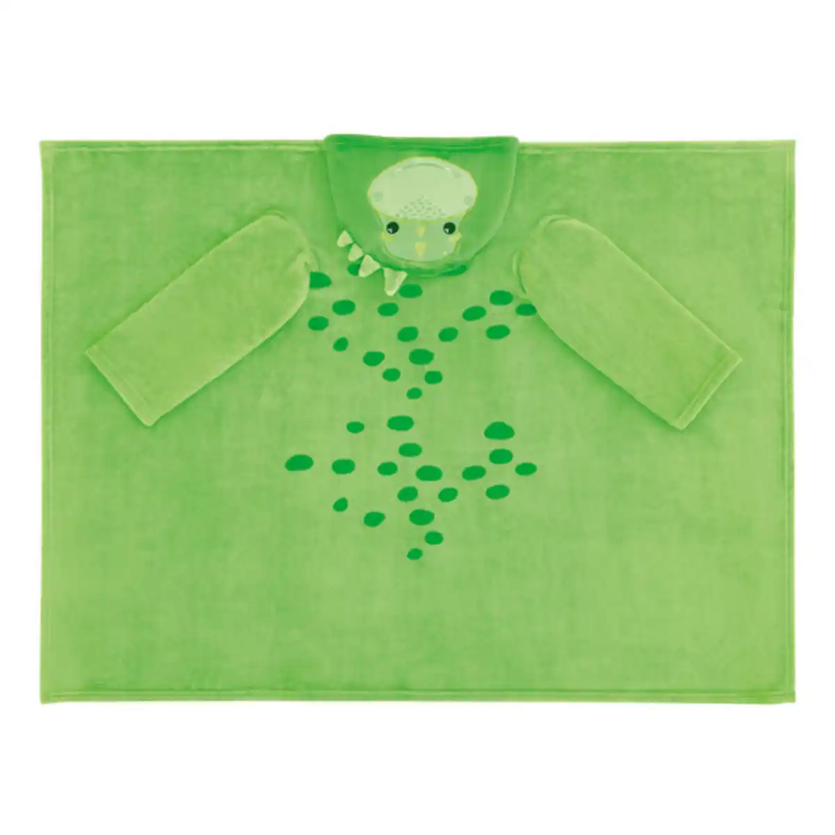 Bild 1 von Kinder Mikrofaser Decke mit Ärmeln und Kapuze, Dino