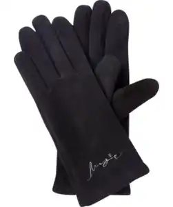 Gefütterte Handschuhe, schwarz